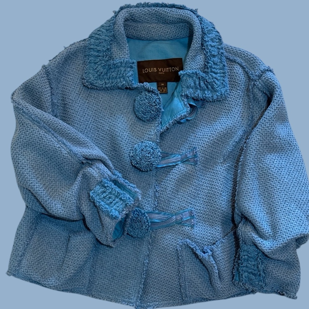Louis Vuitton Vintage Knit Blazer, Light, Size 38 - Picture 1 of 7